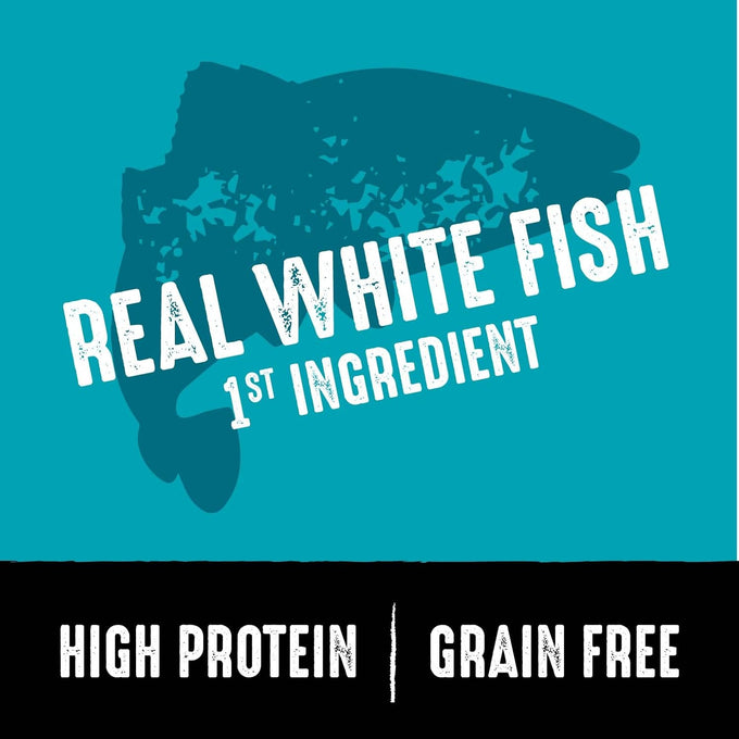 crave grain-free high-protein adult dry dog food white fish salmon 4 lb bag