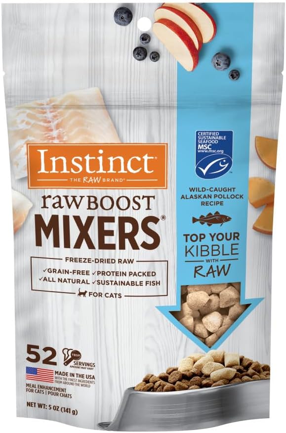 Farm-raised rabbit freeze-dried cat food topper, 6 oz bag, grain-free, non-GMO, top rated for picky eaters