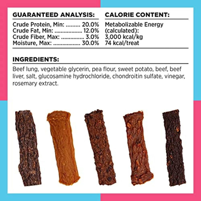 Bixbi liberty functional healthy hip and joint dog jerky treats, usa made beef recipe, 5 ounces