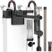 hygger quiet hang on back aquarium filter for small fish tanks 5-30 gallon with adjustable flow and surface skimmer