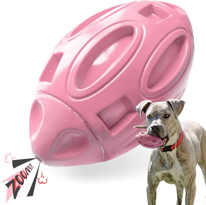 eastblue rubber puppy chew ball for medium and large breed aggressive chewers with squeaker