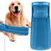 Soicta 19oz foldable portable dog water bottle, 12oz pet water dispenser for puppy, medium, large dogs and small animals