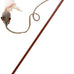 OurPets Teathered & Feathered Play Wand Cat Toy for All Breed Sizes with Real Bird Chirping Sound and Cosmic Catnip