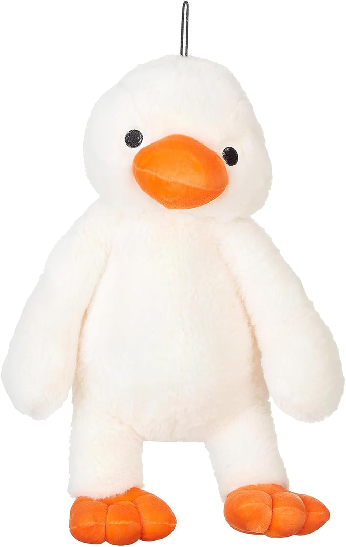 Pet Lou 15 Inch duck plush dog toy, durable super-soft squeaky interactive toy for chewers, heavy duty stuffed