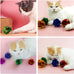 pet show 20 pcs cat crinkle toy ball 2.5inch mylar cat pounce chase toys colorful paper