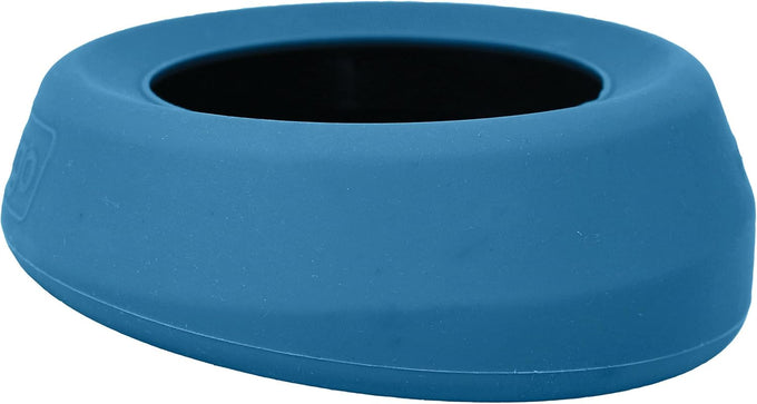 Kurgo Splash Free Wander Water Bowl 24 Ounces Coastal Blue Portable No Mess Dog Travel Bowl
