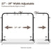 heavy duty dog grooming station for home use 42" height 27-39" width clamp fits up to 2.76"
