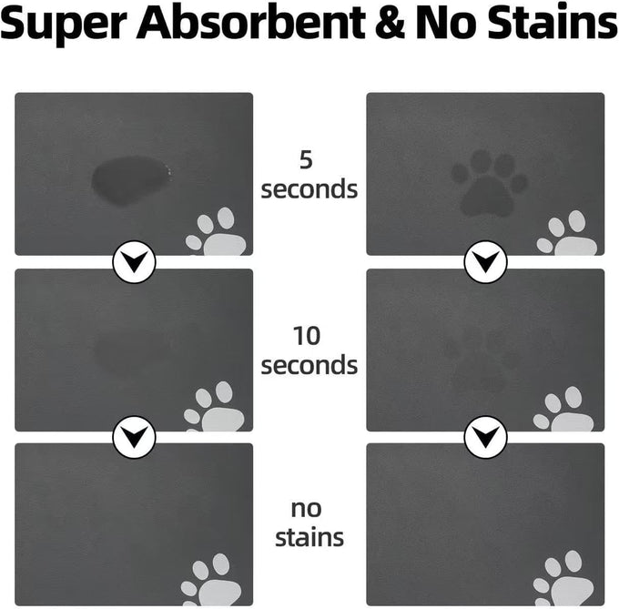 pador pet feeding mat absorbent dog mat for food and water bowl easy clean puppy supplies accessories