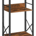 HOOBRO 3-Tier Fish Tank Stand with Storage, Rustic Brown, 20.5 x 11 inches, Metal Frame, BF52FT01