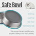 pegyy11 nonslip stainless steel dog and cat bowls, 2 us cups, 2 count, dishwasher safe