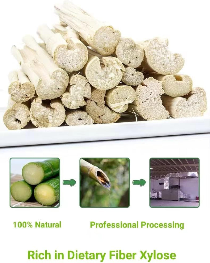 Bamboo Molar Treats for Small Animals, 300g, Natural, 100% Bamboo, Chews for Rabbits, Chinchillas, Guinea Pigs