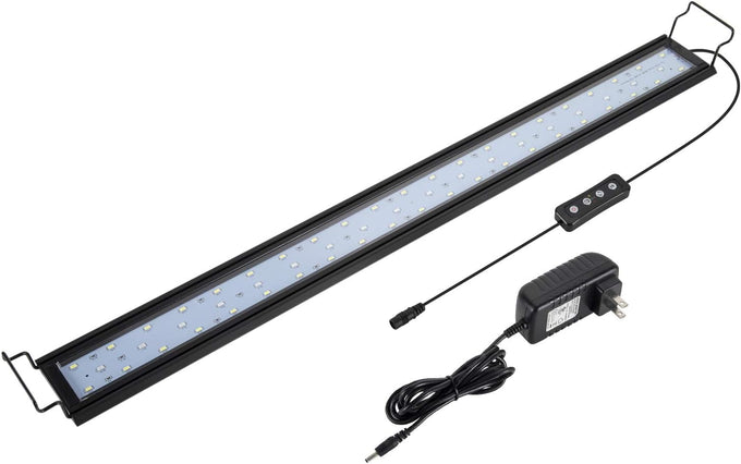 hygger 20w full spectrum aquarium light for freshwater fish tank 30-36 inch with aluminum alloy shell and external controller
