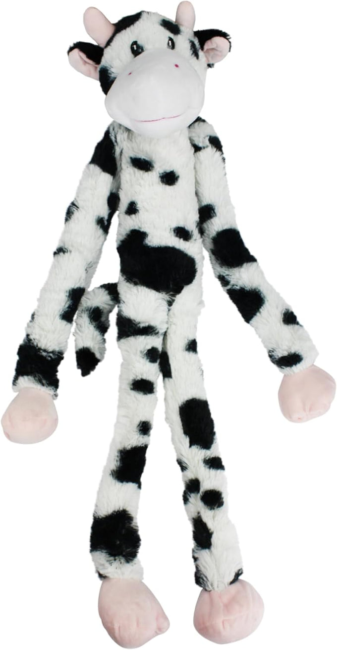 Multipet Swingin 19-inch large plush dog toy with extra long arms and squeakers for hours of entertainment