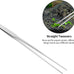ohtomber aquascape 4pcs terrarium supplies with long tweezers, feeding tongs, aquarium scissors, and algae scraper
