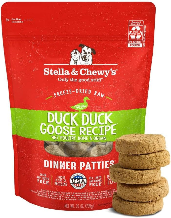 stella-chewys-freeze-dried-raw-dinner-patties-duck-duck-goose-recipe-high-protein-grain-free-puppy-dog-food-25-oz