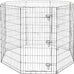 Amazon Basics Foldable Octagonal Metal Exercise Dog Playpen, 8 Panels, Extra Small, 24x24 Inches, Black