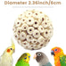 Soft Sola Atta Ball Bird Toy - Bird Foraging Toy for Sharpening Claws and Beaks for Small Birds, 6PCS, 2.36''