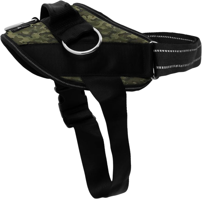 ShawnCo Essential Dog Harness for Small, Medium, and Large Dogs, No-Pull Pet Vest with 3 Leash Clips and Reflective Straps, Oceanic Blue, S