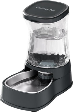 Gardner Pet automatic dog water dispenser with 1-gallon capacity stainless steel bowl, 100% BPA-free for medium to large-sized dogs and cats