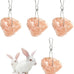 pvnby 4-piece himalayan salt blocks for small pets, natural mineral salts with hook hanging