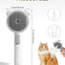 Cat Steam Brush with Release Button, Dual Speed Spray, USB Rechargeable Grooming Supplies for Indoor Cats