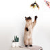 cat insect feather toys 6 pieces natural replacement refills interactive teaser attachments with bell
