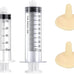 pet feeding syringe with silicone nipple 5ml and 10ml syringes for newborn kittens puppies and small animals