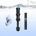 AQUANEAT 50W aquarium heater, 5-15 gallon tank, adjustable submersible 110V/60Hz water thermostat with thermometer