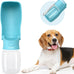 Soicta 19oz foldable portable dog water bottle, 12oz pet water dispenser for puppy, medium, large dogs and small animals