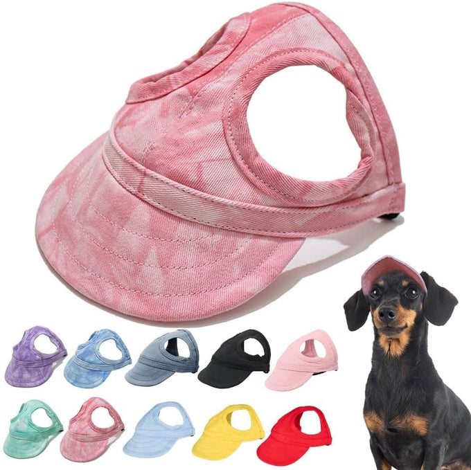 Cloud Purple, Small, Dog Baseball Cap for Small to Medium Dogs, Outdoor Sun Protection and Beach Peaked Cap