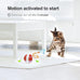 jkanti interactive cat toys for indoor cats 3rd generation agile moving cat ball with elastic mesh tail orange orange