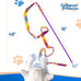Cat Dancer Products Charmer Interactive Cat Toy with Polycarbonate Wand and Colorful Fabric