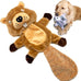 Jalousie plush toys for medium large dogs, 5 pack corduroy squeak toy