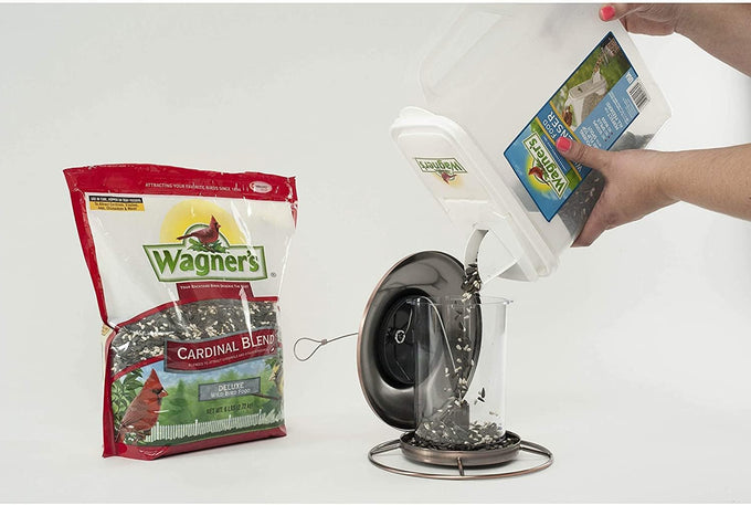 Wagner's Cardinal Blend Wild Bird Food 2-Pack, 12-Pound, 60% Black Oil Sunflower Seeds and 40% Safflower Seeds