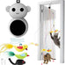 Interactive 2-in-1 Laser Pointer Cat Toy with Flying Bird and Smart Moving Wand