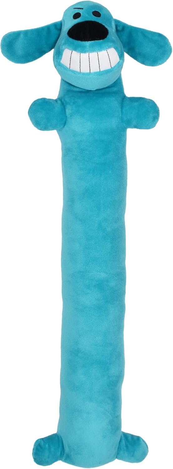 Multipet Original Loofa Dog Plush Toy, 12" extra soft plush squeaky toy for all dogs, random color surprise