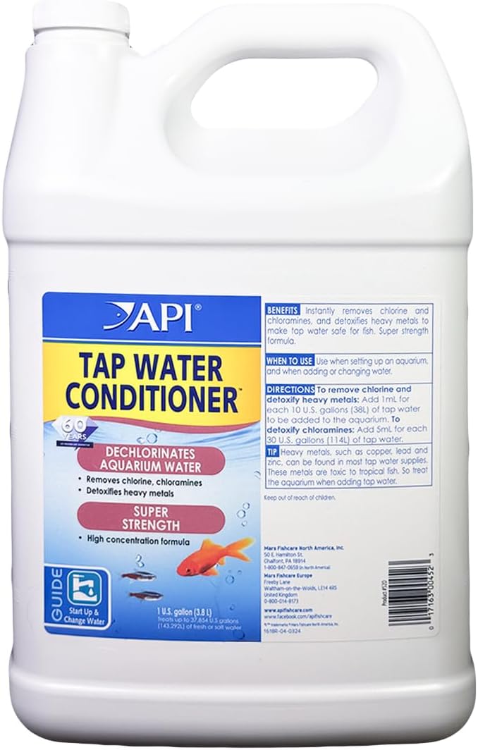 api tap water conditioner 16-ounce bottle for aquariums neutralizes chlorine and chloramines