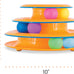 Catstages 3-level track tower with 6 balls, interactive cat toy for indoor enrichment and stimulation
