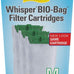 Tetra Whisper bio-bag medium filter cartridges for aquariums, 3-count, ready to use, fits Tetra Whisper 5-10 gal filters, PF-10, IQ 10