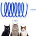 ISMARTEN pet cat toys 100 pack colorful plastic coil springs for kitten pets random color