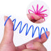 Andiker 12-piece sturdy and heavy plastic interactive cat spiral spring toys for kittens in 4 bright colors