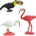 safari ltd exotic birds toob 10 figurines parakeet quetzal macaw hummingbird educational toy for kids