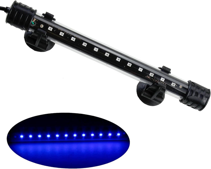 AQUANEAT 7.5 inch submersible aquarium underwater fish tank light for 8-12 inch tanks with 12 LEDs