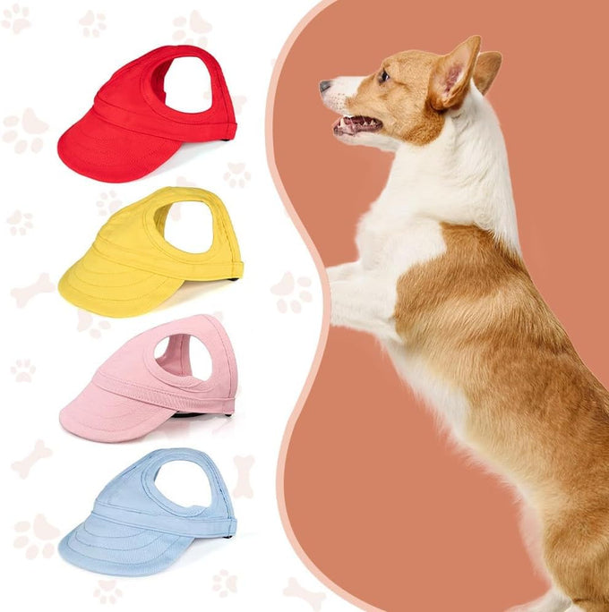 Cloud Purple, Small, Dog Baseball Cap for Small to Medium Dogs, Outdoor Sun Protection and Beach Peaked Cap