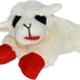 Multipet Lamb Chop 6" cream plush dog toy with squeaker for cuddling and playtime