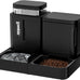 zomisia automatic cat feeder and water dispenser set with 180 degree rotatable for small dogs and cats black 0.8 gallon x 2