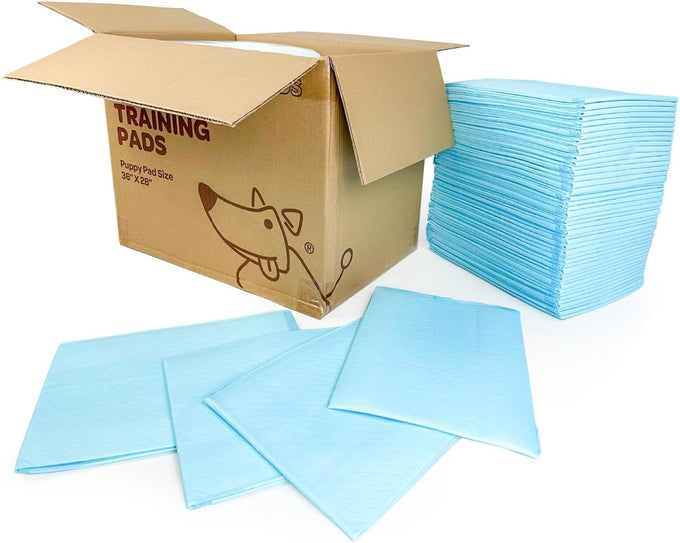 Baby Blue XL Puppy Pads 100 Count - Super Absorbent, Quick-Dry, Odor Control, and Leak-Proof for Indoor Dogs