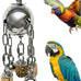 Large 304 Stainless Steel Bird Toy for Parrots, African Greys, Budgies, Lovebirds, Cockatiels, Cockatoo