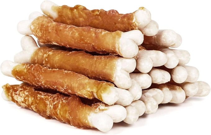 MON2SUN Chicken Wrapped Calcium Bones, 2.3" Treats for Puppies