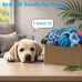 Beiker 20 Pack Blue Rubber Puppy Chew Toys with Teething Rings and Ropes for Small Breed Dogs